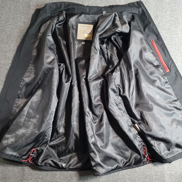 Rainforest Jacket Mens 2XL Black Windproof Rainproof Membrane System XXL - Picture 7 of 11